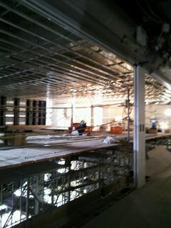 市民病院建設現場へ